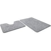 Набор ковриков д/ванной Shahintex ЭКО  2 пр. 60*90+60*50 (серый)