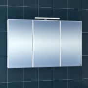 Зеркальный шкаф СаНта Стандарт 120 113020, цвет белый, с подсветкой