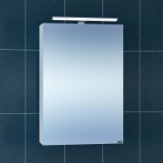Зеркальный шкаф СаНта Стандарт 50 113015, цвет белый, с подсветкой
