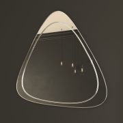 Зеркало MIXLINE «Остия» 600*600 (ШВ) гравировка