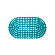 Коврик 67х38 на присосках «Капля» голубой