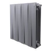 Радиатор биметаллический ROYAL THERMO PianoForte/Silver Satin 500*100  6 сек.