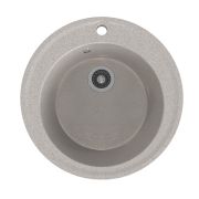 Мойкa ML-GMS01 СТАНДАРТ круглая, светло-серый (310), 475мм (глуб. чаши 194)