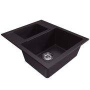 Мойка ML-GM21 двухчашевая, шоколад (345), 600*500*190мм