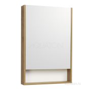 Зеркальный шкаф AQUATON Сканди 55 белый, дуб рустикальный 1A252102SDZ90