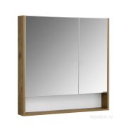 Зеркальный шкаф AQUATON Сканди 90 белый, дуб рустикальный 1A252302SDZ90