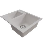 Мойка ML-GM21 двухчашевая, ультра-белая (341), 600*500*190мм