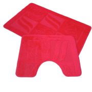 Набор ковриков д/ванной Zalel  2 пр. 55х90 (красный)