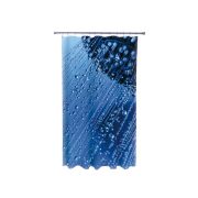 Штора для ванной  Фотопринт 180*200 Shower drops синяя YX-2402