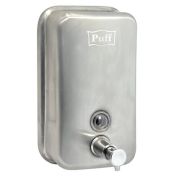 Дозатор для жидкого мыла настенный Puff-8608M 0,8л, НЕРЖ. СТАЛЬ AISI 304 хром/матовый