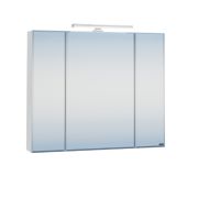 Зеркальный шкаф СаНта Стандарт 90 113018, цвет белый, с подсветкой